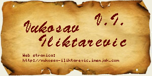 Vukosav Iliktarević vizit kartica